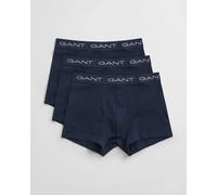 GANT Mens Slim Fit Cotton Jersey Trunks 3-Pack - 410 Marine