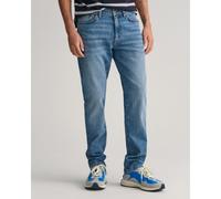 GANT Mens Slim Fit Jeans - 971 Mid Blue Worn In
