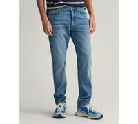 GANT Mens Slim Fit Jeans - 971 Mid Blue Worn In - 971 Mid Blue Worn In - W36 L34