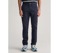 GANT Mens Slim Fit Twill Chinos - 410 Marine