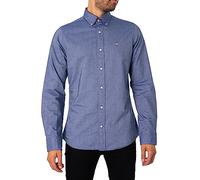 Gant Mens Slim Fit Long Sleeve Oxford Shirt - Blue - Size 2XL