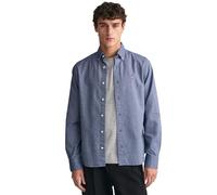 Gant Mens Slim Fit Long Sleeve Oxford Shirt - Blue - Size Small