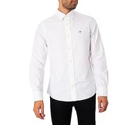 GANT Men's Slim Oxford Shirt, White, L
