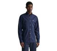 GANT Men's Slim poplin Shirt Dress, Navy, 4XL