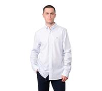 GANT Men's Slim Poplin Stripe Shirt with Stripes Slim Fit, Light Blue, XL