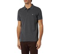 GANT Men's Slim Shield SS Pique Polo Shirt, Anthracite Melange, Standard, Antracite Melange, XXL