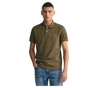 GANT Men's Slim Shield SS Pique Polo Shirt, Racing Green, M