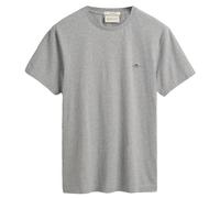 GANT Men's Slim Shield SS T-Shirt, Grey Melange, Standard, Grey Melange, S