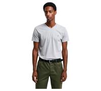 GANT Men's Slim Shield V-Neck T-Shirt, Grey Melange, L