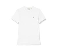 GANT Men's Slim Shield V-Neck T-Shirt, White, L