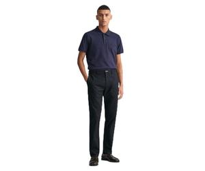 GANT Men's Slim TECH PREP Chinos Classic Trousers, Black, Standard, Black, 33 W/34 L
