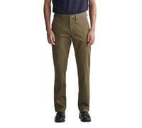 GANT Men's Slim Twill Chinos Trouser, Juniper Green, 40 W/36 L