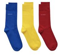 GANT Men's Soft Cotton Socks 3-Pack, Lapis Blue, 43-45