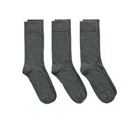 GANT Men's SOFT COTTON SOCKS 3-PACK Socks, CHARCOAL MELANGE, Standard