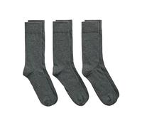 GANT Mens Soft Cotton Socks 3-Pack - 90 Charcoal Melange