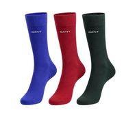 GANT Mens Soft Cotton Socks 3 Pack (UK, Numeric, 9, 11, Regular, Regular, Tartan Green)