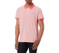 GANT Men's SS Pique Striped, Light Grey Melange, L