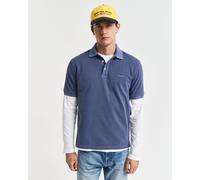 Gant Mens Sunfaded Piqué Polo Shirt in Navy Cotton - Size 3XL