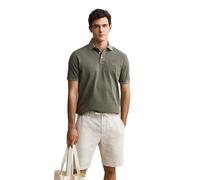GANT Men's Sunfaded Ss Polo Shirt, Dry Herb Green, L