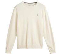 GANT Men's Superfine Lambswool C-Neck Pullover, Cream, M