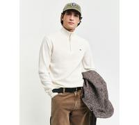 GANT Mens Superfine Lambswool Half Zip Cardigan - 130 Cream - 130 Cream - XL