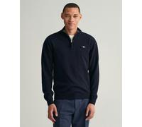 Gant Mens Superfine Lambswool Half Zip Cardigan - Marine - Size Small