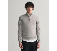 Gant Superfine Lambswool Half Zip Sweater Grey L Man