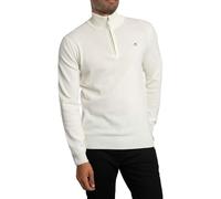 Gant for man. 87213 Very fine sheep's wool jumper with beige half-zipper (XL), Casual