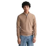 Gant Superfine Lambswool Half Zip Sweater Brown L Man
