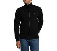 Gant Mens Superfine Lambswool Full Zip Cardigan - Black - Size X-Large