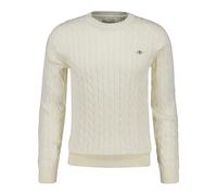 GANT Men's Sweater - COTTON CABLE C-NECK, Cable Knit, Round Neck, Cotton...