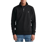 GANT Mens Sweatshirt Embroidered Shield Half Zip Pullover Winter Jumper Black
