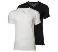 Gant Men's T-Shirt, 2 Pack - V-Neck T-Shirt 2-Pack, Short Sleeve