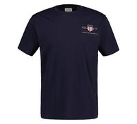 GANT Men's T-Shirt - REG ARCHIVE SHIELD EMB, Crew Neck, Short Sleeve, Embroidery