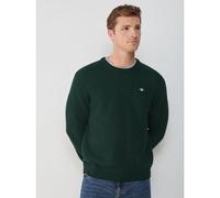 GANT Mens Tartan Green Casual Cotton Crew Neck Sweatshirt