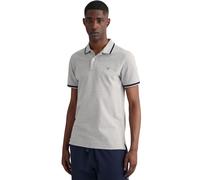 Gant | Mens Tipping Pique Polo Shirt - Grey / S
