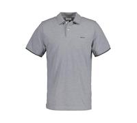 GANT Men's Tipping SS Pique Rugger Polo Shirt, Grey Melange, XL