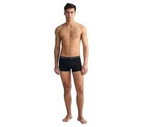 GANT Men's Trunk 3-Pack Boxer Shorts, Black, Standard, Black, One Size