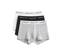 GANT Men's Trunks, Pack of 3, Underwear, Light Grey Melange, Standard (Pack of 3)