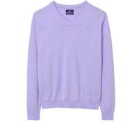 GANT Men's Violet Melange Lightweight Cotton V-Neck Sweater 83072 Size 2XL