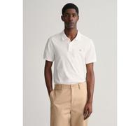 GANT Mens White Shield Pique Polo Shirt