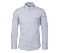 GANT Regular Fit Poplin Stripe Shirt - Light Blue, Light Blue, Size 3Xl, Men Light Blue