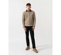 GANT Mens Wool Blend Neps Crew Neck Jumper - 295 Dark Sand Melange - 295 Dark Sand Melange - M