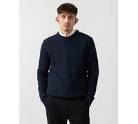 GANT Mens Wool Blend Neps Crew Neck Jumper - 433 Evening Blue - 433 Evening Blue - XL
