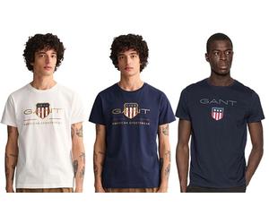 Gant Men'sShield Logo T-Shirts: Archive Shield T-Shirt/Evening Blue/XL