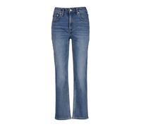 GANT Mid Rise Straight Leg Cropped Jeans Light Blue