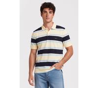 GANT Multistripe Ss Polo Vanilla Yellow size XL | Poloshirts Outlet | Men | White XL