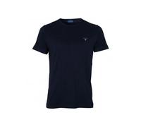 GANT Men's The Original T-Shirt Regular Fit Plain Polo Short Sleeve T - Shirt, Blue (Evening Blue), Small (Manufacturer Size: S)