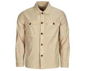 Gant Over Shirts REG COT/LINEN OVERSHIRT in Beige EU L