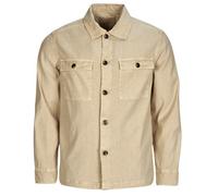 Gant Over Shirts REG COT/LINEN OVERSHIRT in Beige EU M